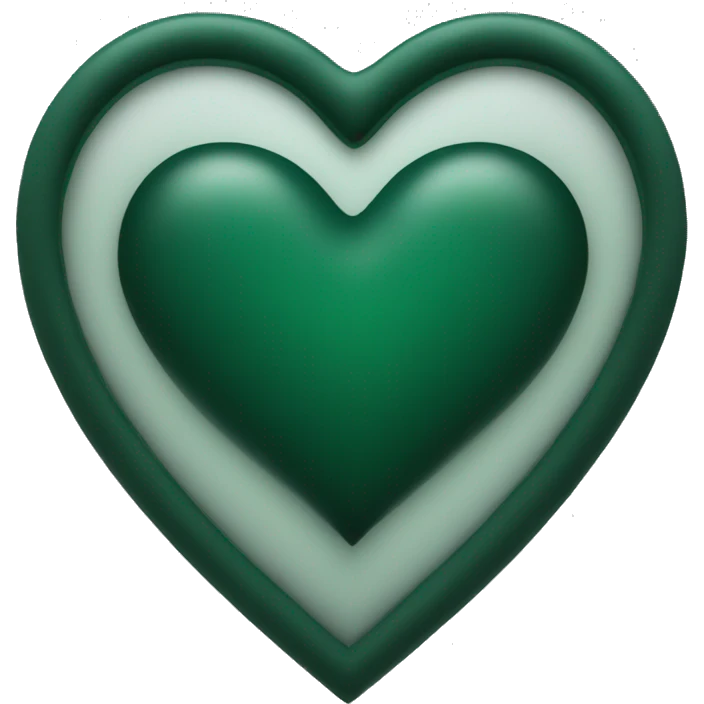 dark green heart emoji