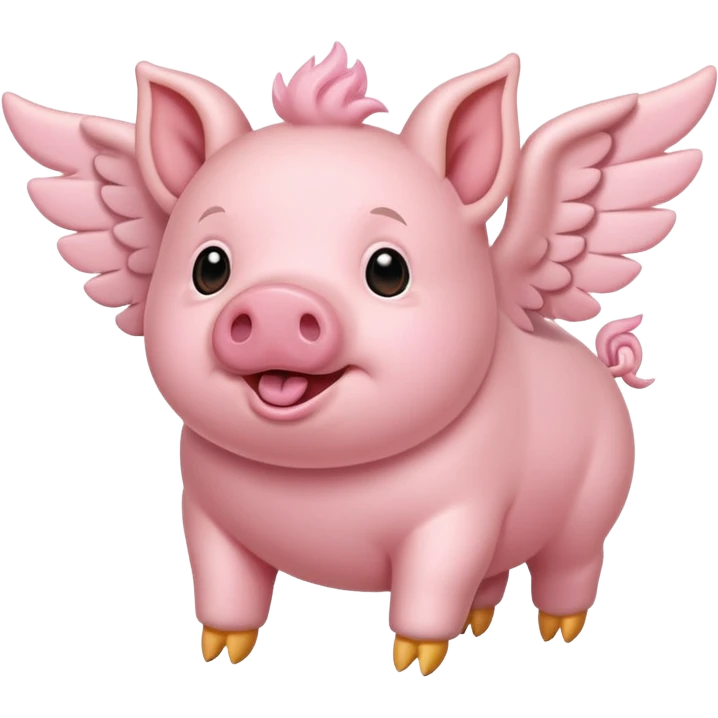 Flying pig emoji
