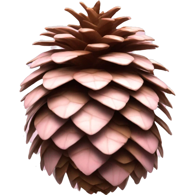 pale pink pinecone  emoji