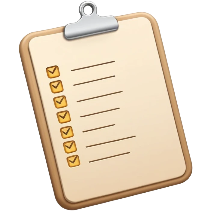 checklist, beige theme, quick task aesthetic emoji