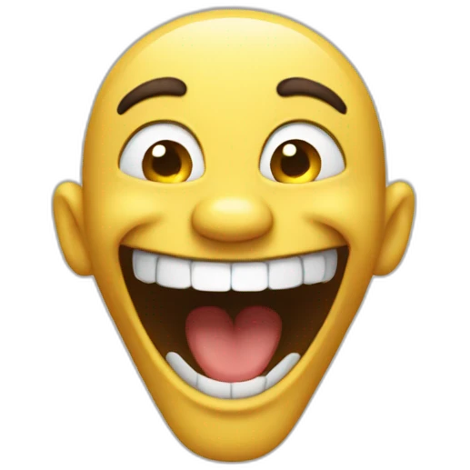 Insane laughter emoji