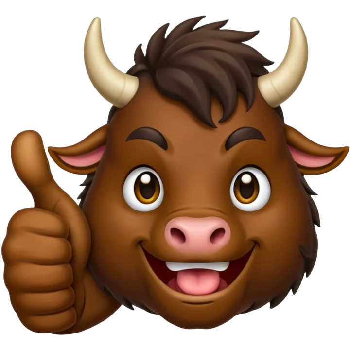 Emoji like (thumbs up) bull's hoof emoji
