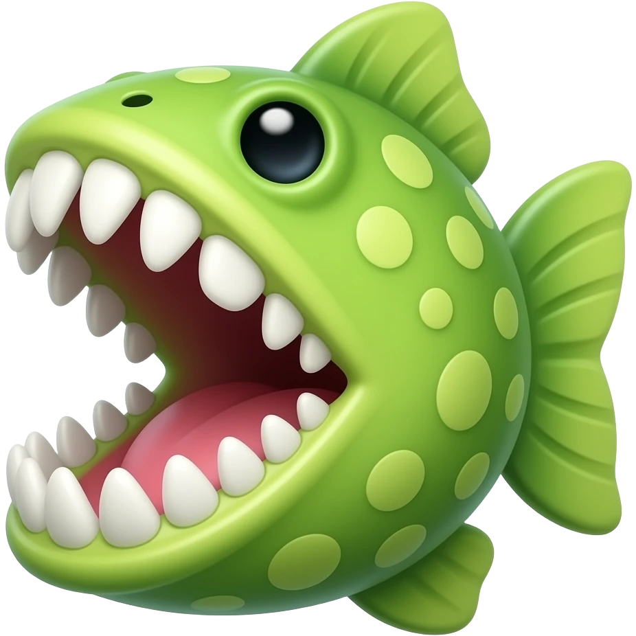 Piranha Plant teeth emoji
