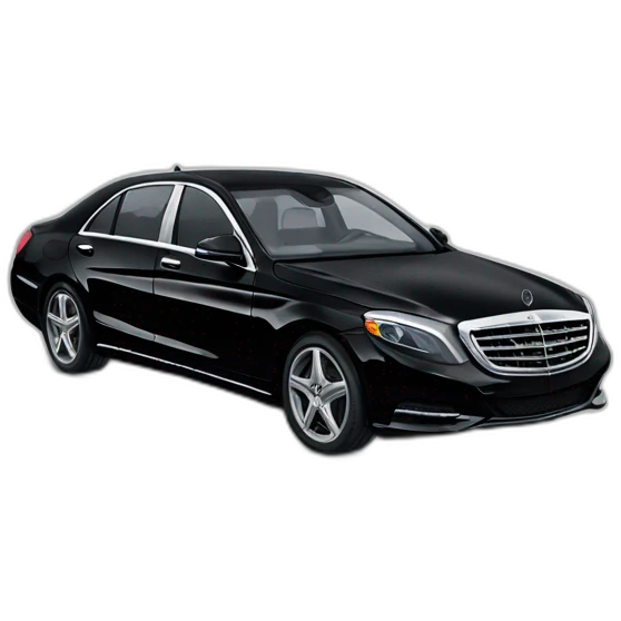 black mercedes benz s class emoji