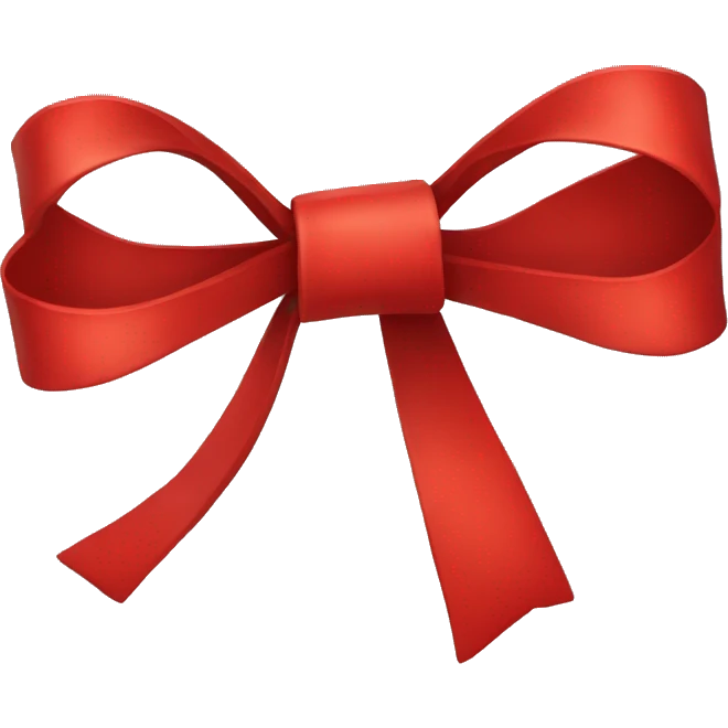 Red bow emoji