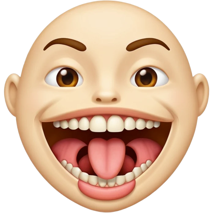 Open wide emoji
