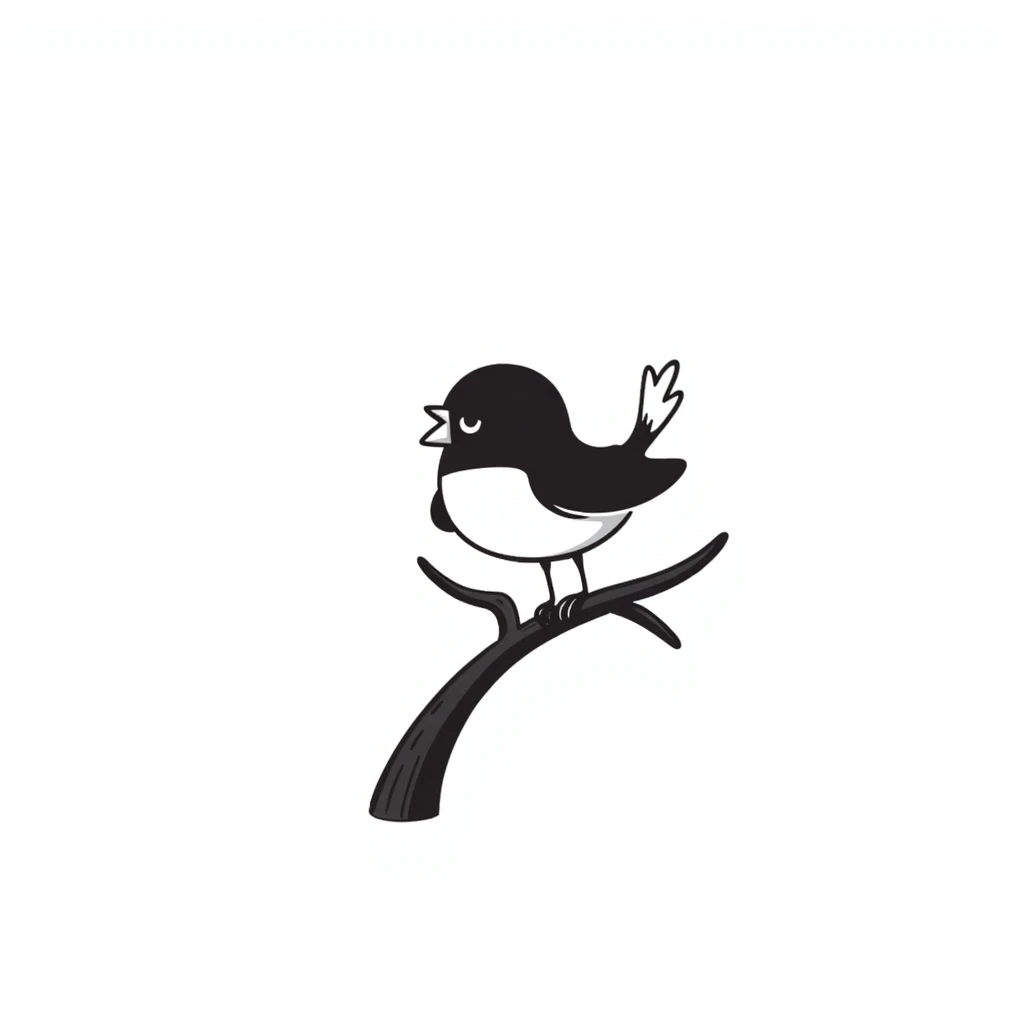 a bird with a body like a garlic bulb, hand drawn doodle style emoji