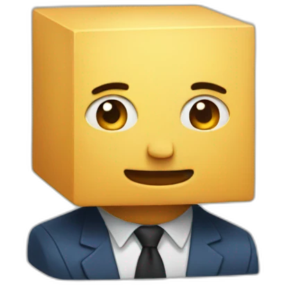 A cubic man emoji