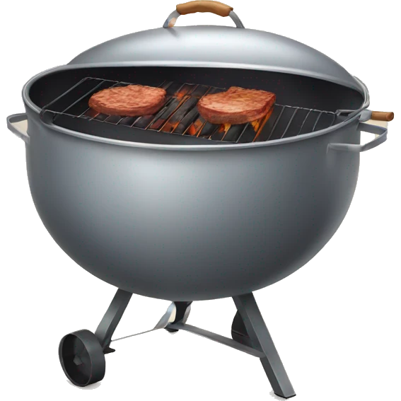 kettle barbecue with a closed lid emoji