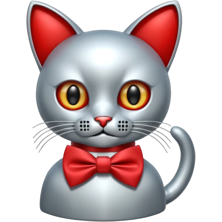 animatronic cat with bow tie like fnaf red  emoji