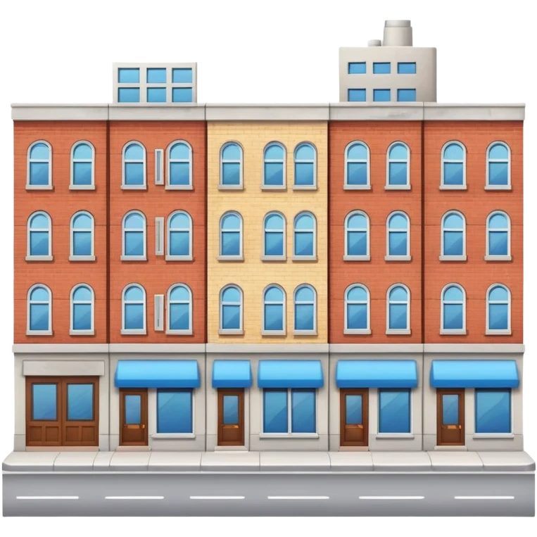 city street with buildings emoji