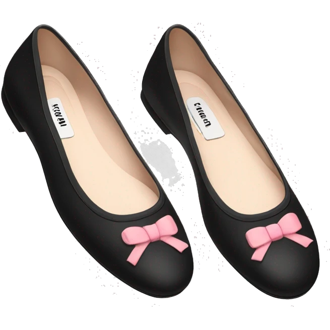 Ballet flats miu miu emoji