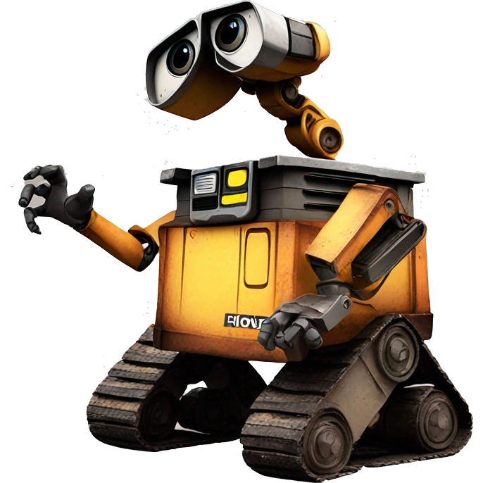 Wall.e making heart symbol emoji