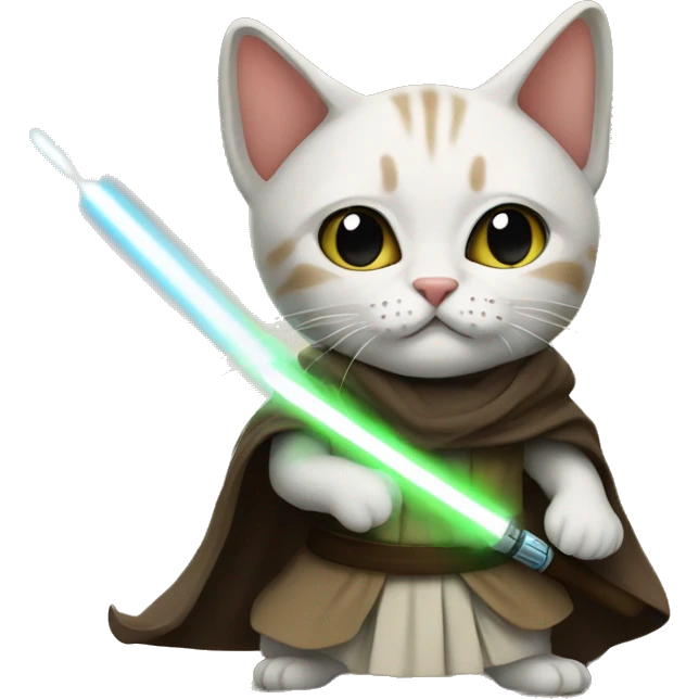 Jedi Cat emoji