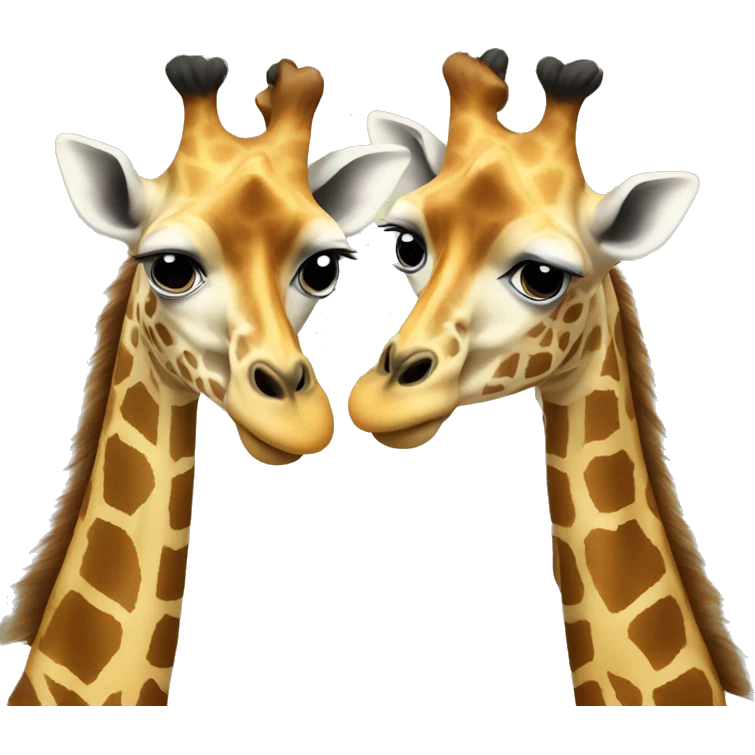 giraffe with two heads emoji