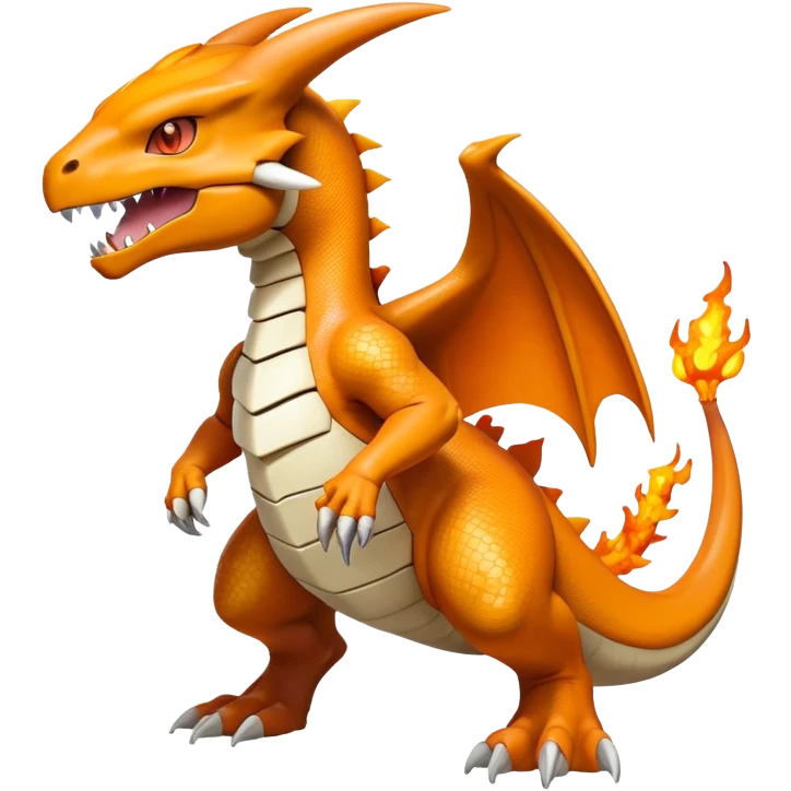 Shiny Exotic Excessive Mysterious Cubone-Charizard-Pokémon-Fakémon-hybrid-creature (full body) emoji