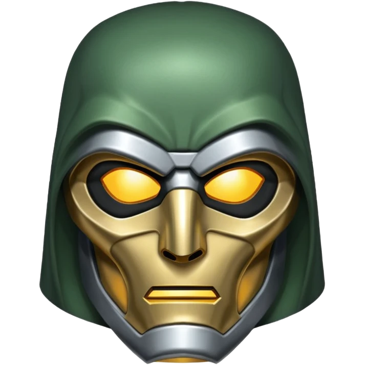Doctor Doom silver mask emoji