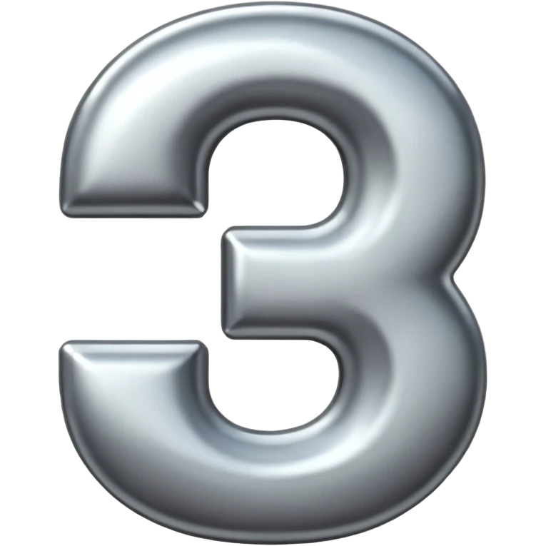 number 3 emoji