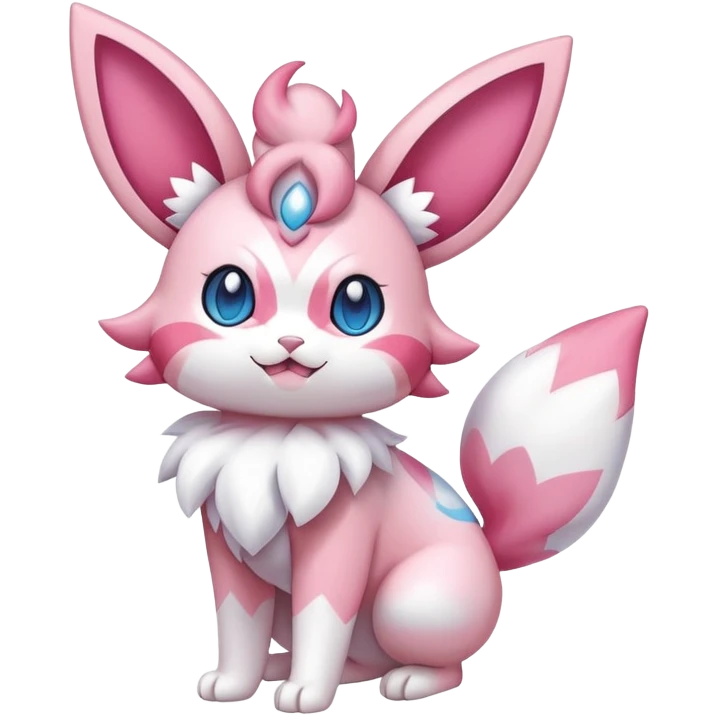 Sylveon-Skitty-Fakémon-hybrid-creature (full body)  emoji