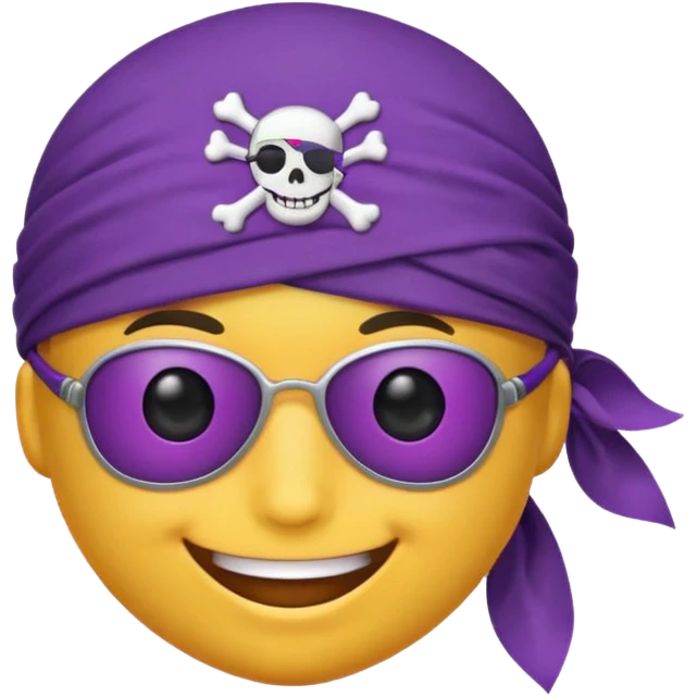 Purple pirate emoji emoji