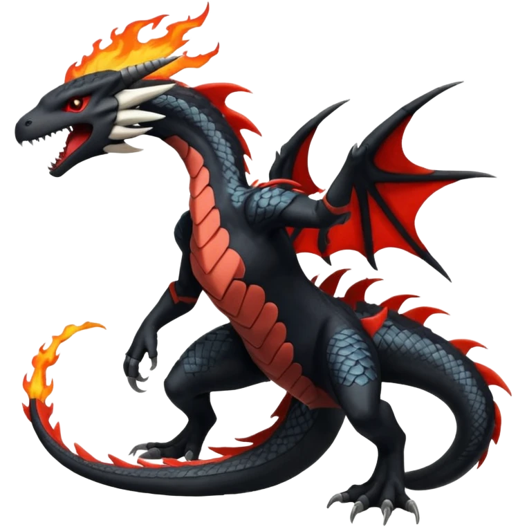 Yveltal-Salandit-Silvally-Fakémon-hybrid-creature (full body)  emoji