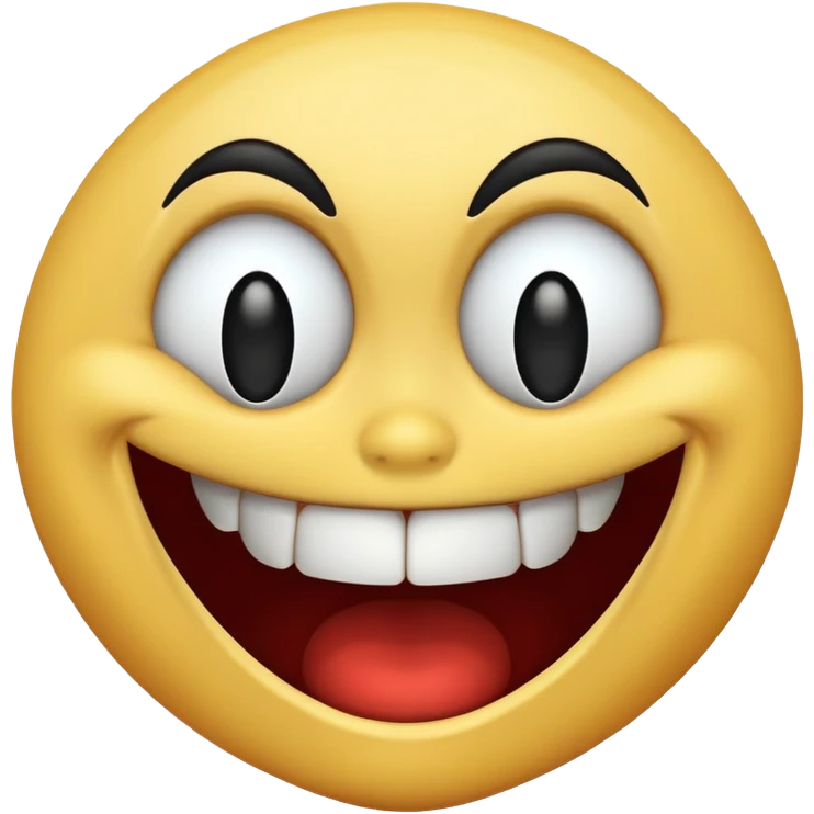 Creepy laugh emoji