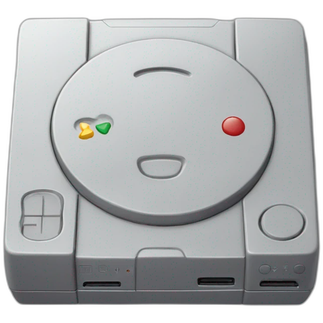 Play station one console emoji