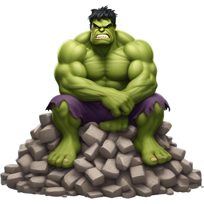 goofy distorded hulk poop emoji