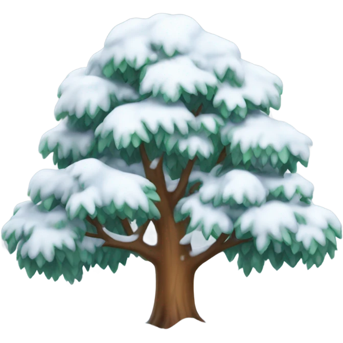 Tree with Snow  emoji
