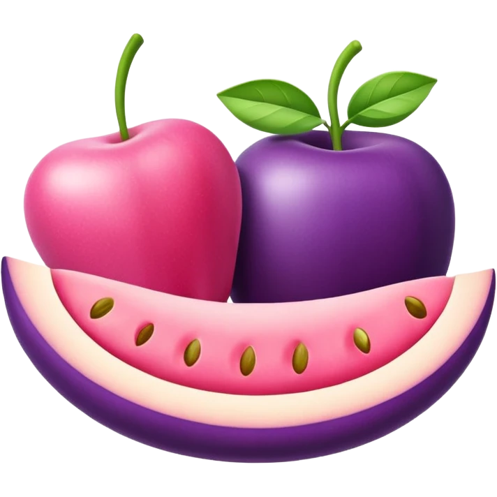 Healthy food  : 3d Icon with color of D0B8FF
 emoji