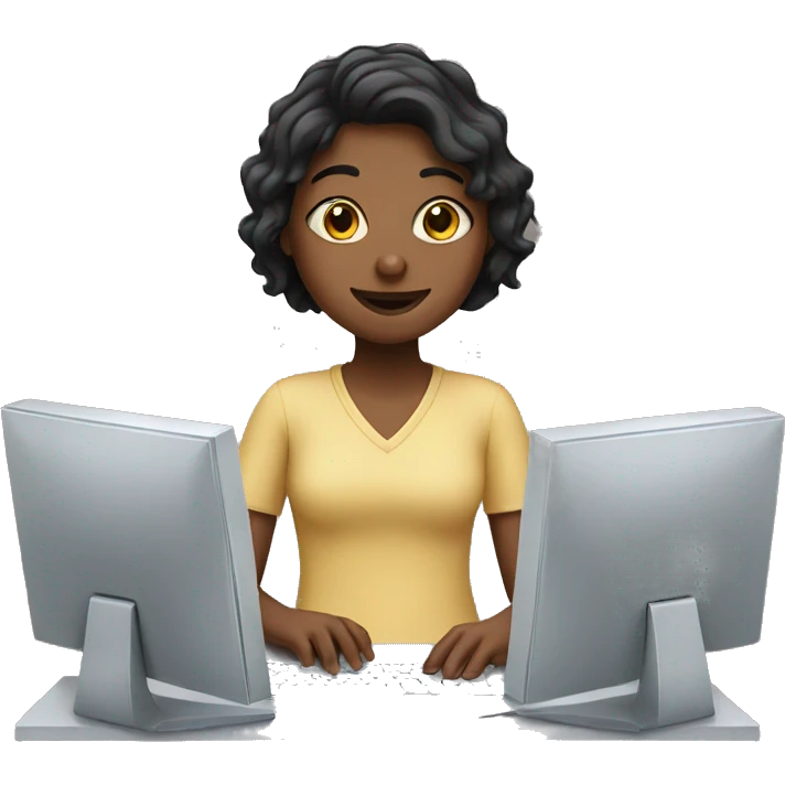 girl using computer  emoji
