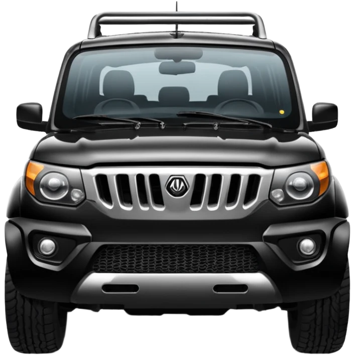 Mahindra black Scorpio emoji