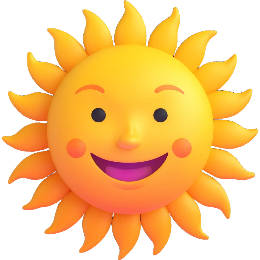 smiling sun emoji