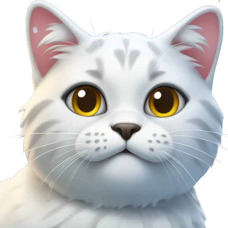 Cat on ice loud  emoji