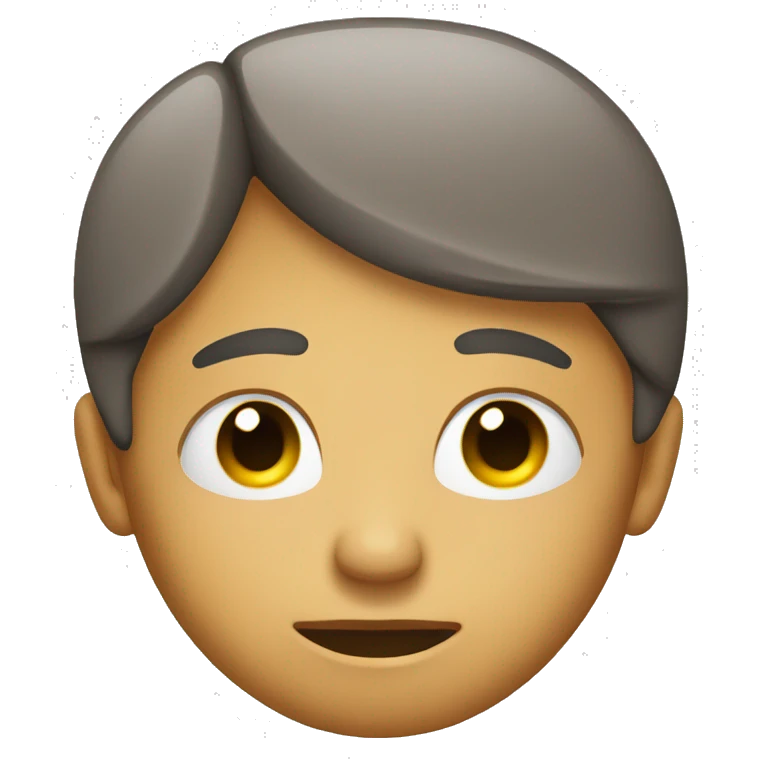 Closed eyes with neutral mouth emoji