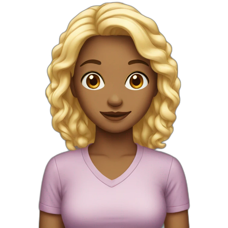 Young pretty woman emoji