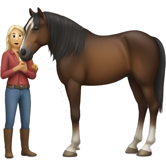 Horse with person emoji
