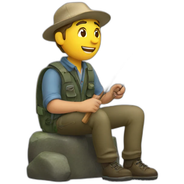 Guy fishing emoji