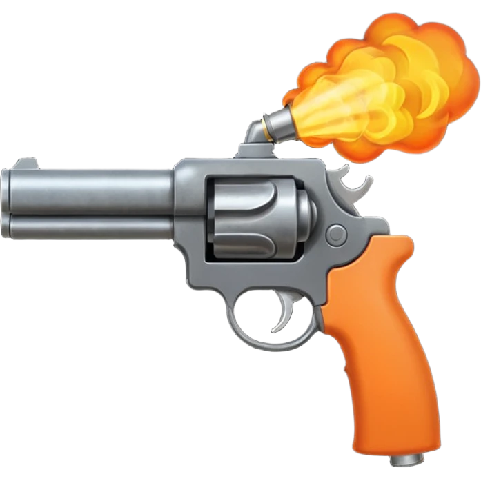 gun firing from nozzle emoji