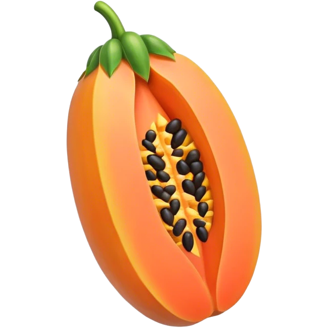 Papaya emoji