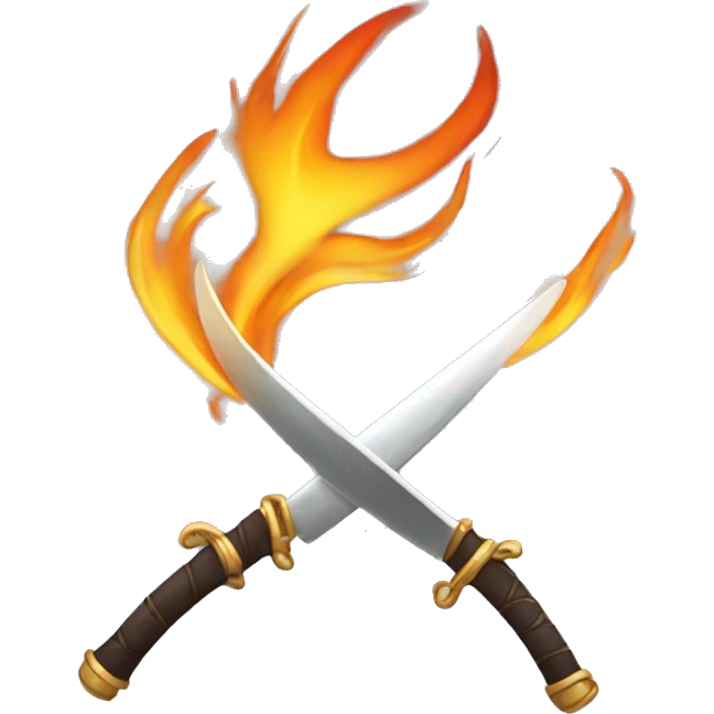 Épée de feu emoji