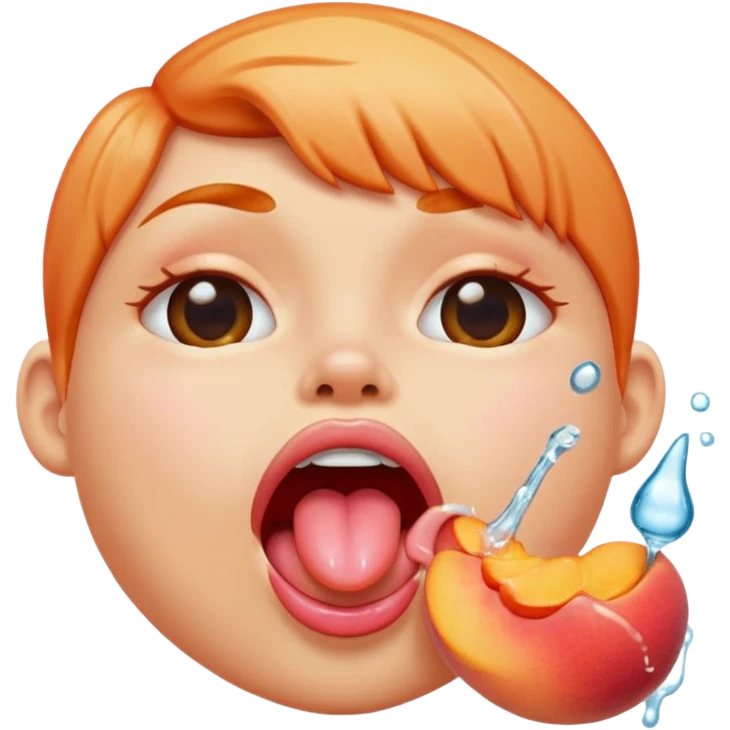 🍑🦶🏻👅👄 emoji