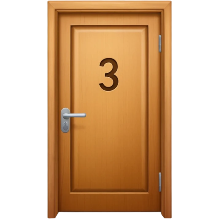 hotel room door number  wood emoji