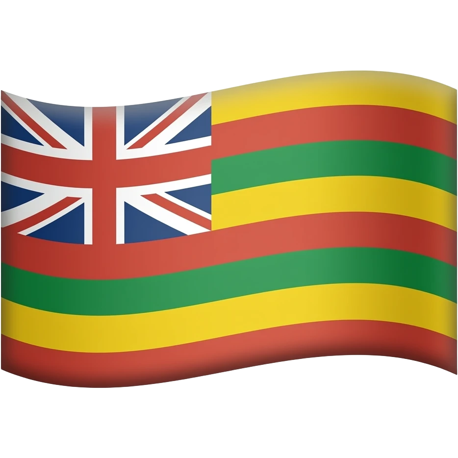 red green yellow hawaiian flag emoji