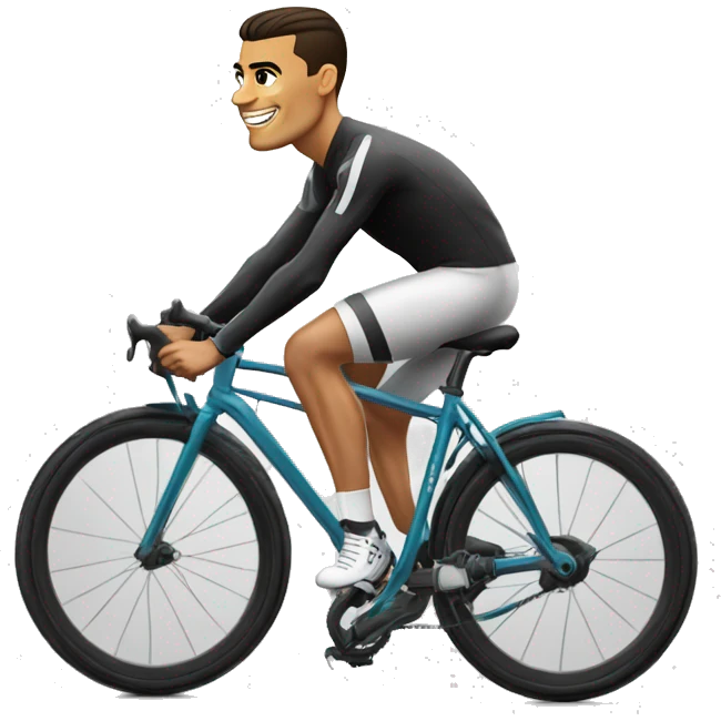 CR7 sur le vélo  emoji