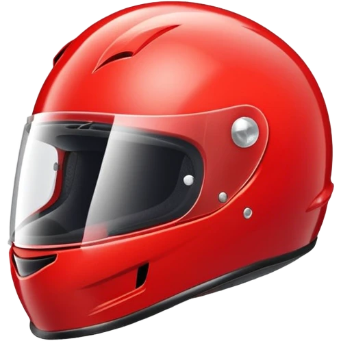 Make a emoji of a red race helmet  emoji