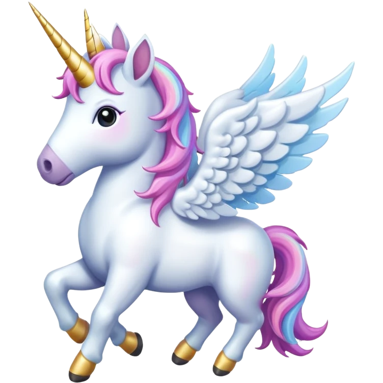 Unicorn with wings emoji
