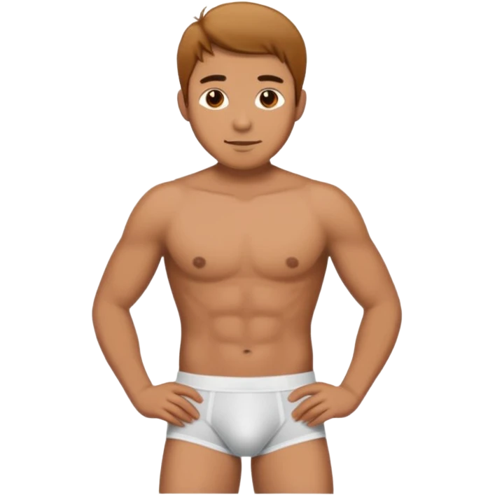 A man in underwear  emoji