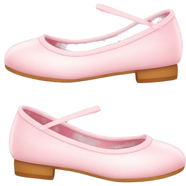 Cute pastel pink ballerina shoes emoji