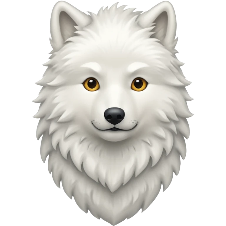 White wolf emoji emoji